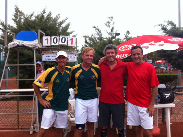 la finale contre l'équipe Autriche- Australie Karl Pansy - Simon Arms